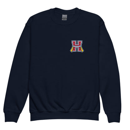 Classic | Youth Sweatshirt | Hornell Flag Football | H Flags Logo