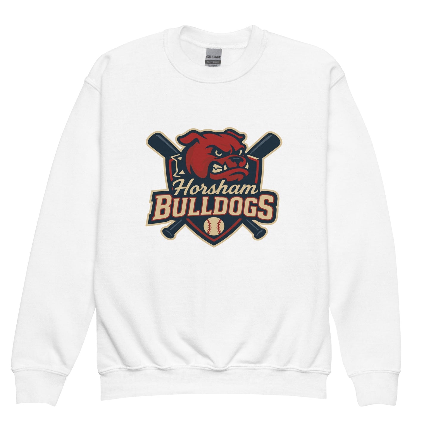 Classic | Youth Sweatshirt | Horsham Travel Baseball | Bulldogs Logo