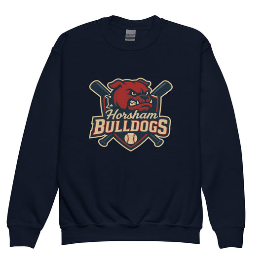 Classic | Youth Sweatshirt | Horsham Travel Baseball | Bulldogs Logo