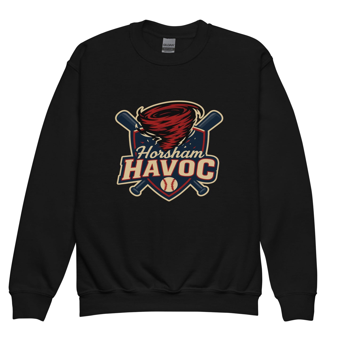 Classic | Youth Sweatshirt | Horsham Travel Baseball | Havoc Logo