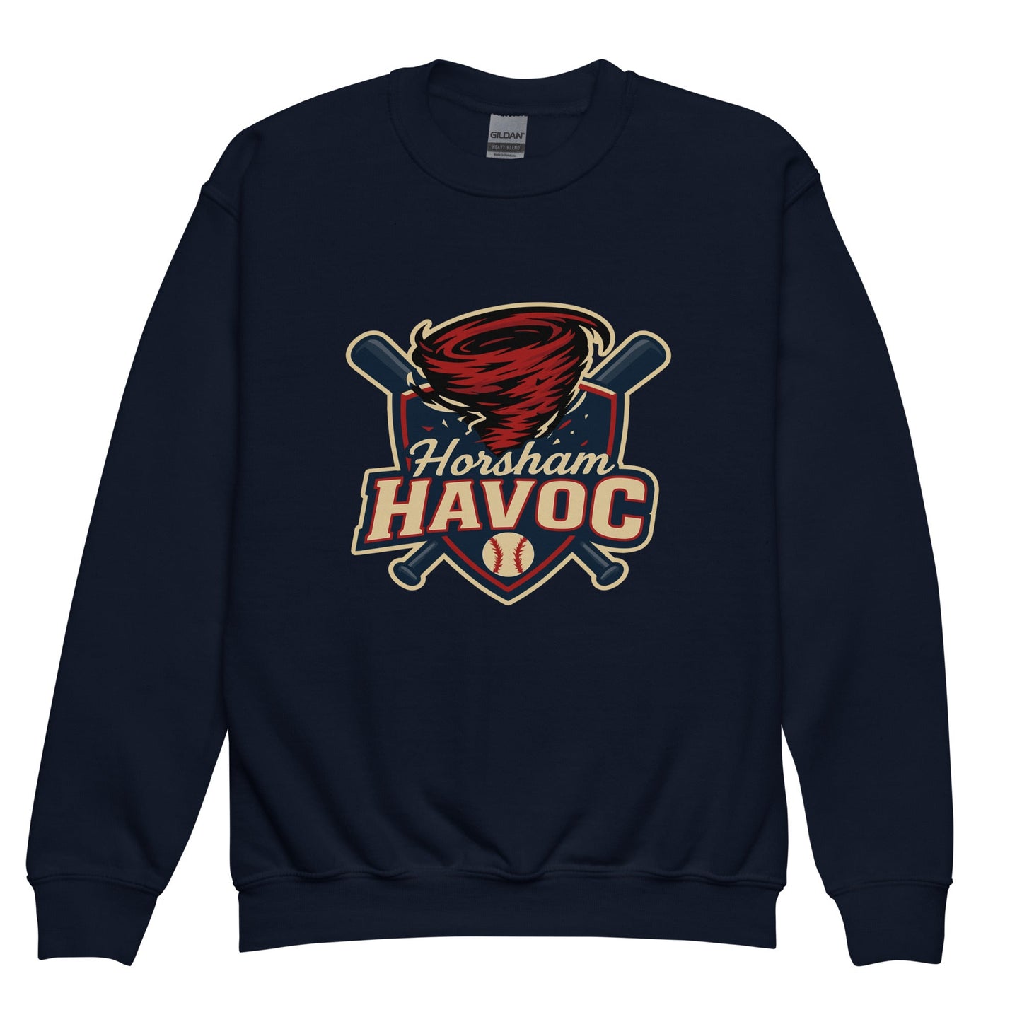 Classic | Youth Sweatshirt | Horsham Travel Baseball | Havoc Logo