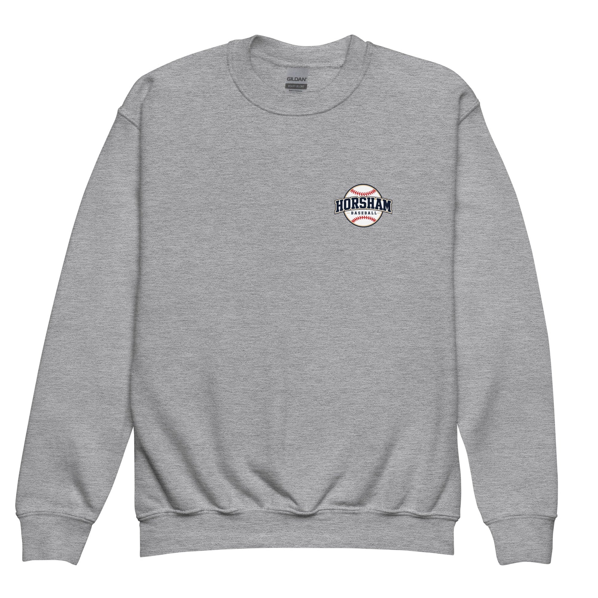 Classic | Youth Sweatshirt | Horsham Travel Baseball | Home - Run Crest Logo