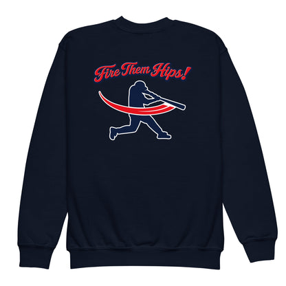 Classic | Youth Sweatshirt | Horsham Travel Baseball | Home - Run Crest Logo