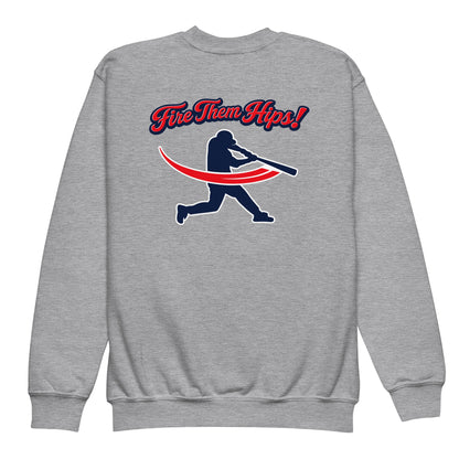 Classic | Youth Sweatshirt | Horsham Travel Baseball | Home - Run Crest Logo