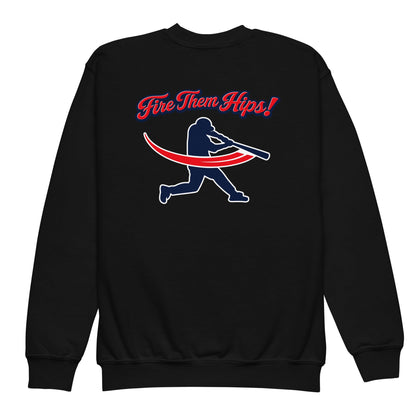 Classic | Youth Sweatshirt | Horsham Travel Baseball | Home - Run Crest Logo