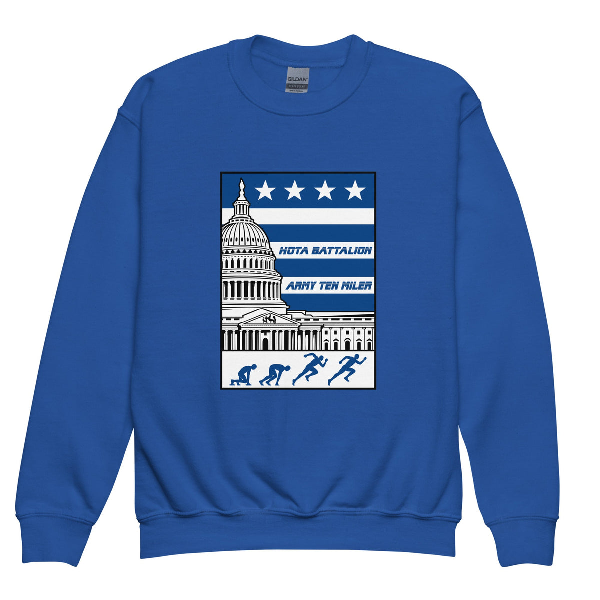Classic | Youth Sweatshirt | Hoya battalion Ten Miler | Emblem Logo