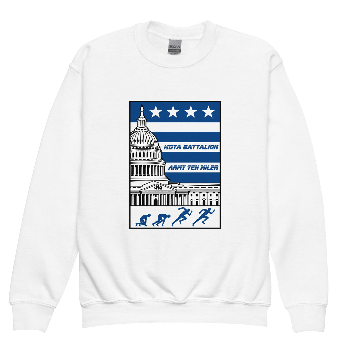 Classic | Youth Sweatshirt | Hoya battalion Ten Miler | Emblem Logo