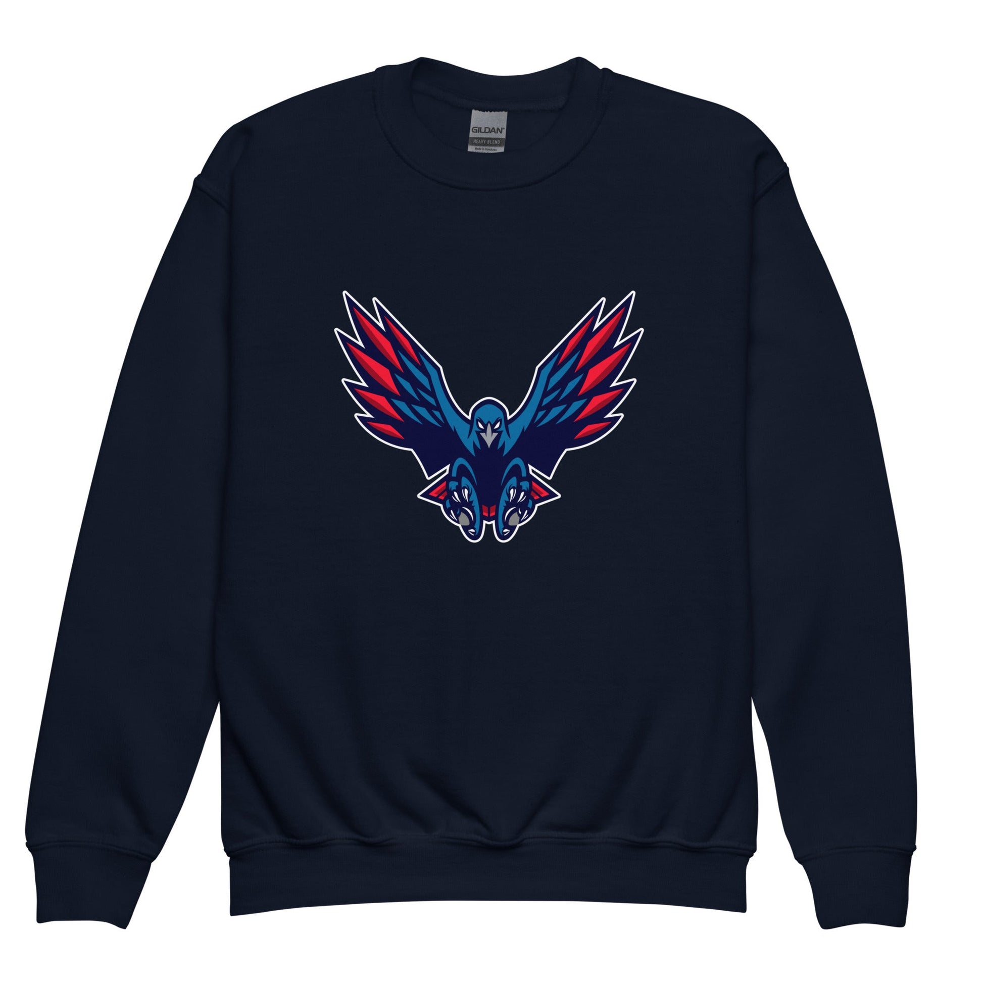 Classic | Youth Sweatshirt | HSE | Vortex Raptor Mascot Logo