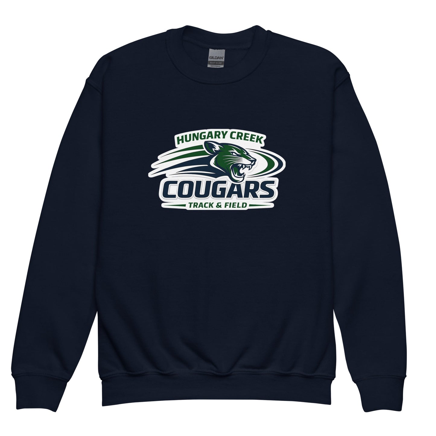 Classic | Youth Sweatshirt | Hungary Creek Cougar | Modern Icon Logo