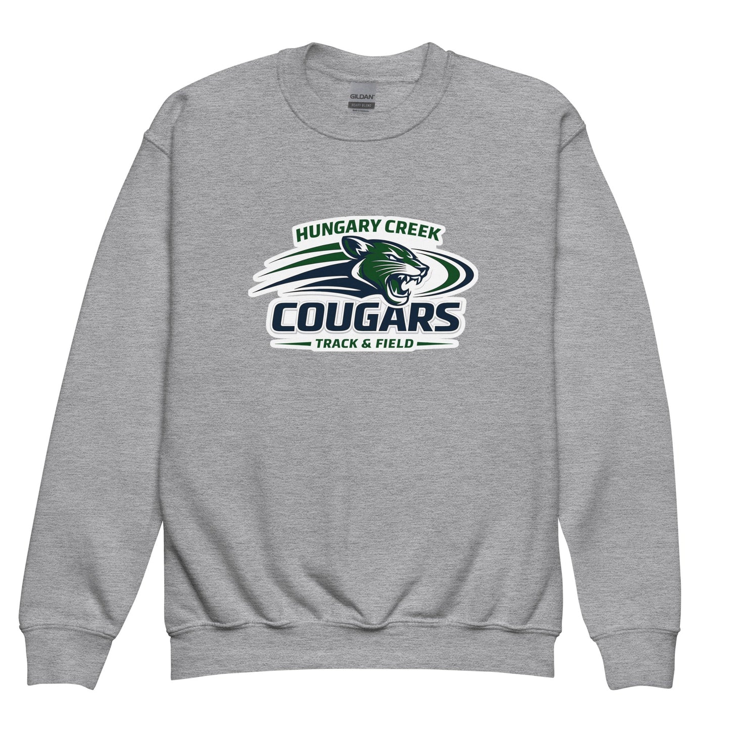 Classic | Youth Sweatshirt | Hungary Creek Cougar | Modern Icon Logo