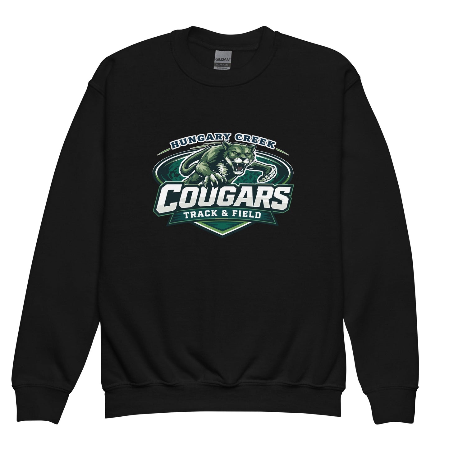 Classic | Youth Sweatshirt | Hungary Creek Cougar | Shield Logo
