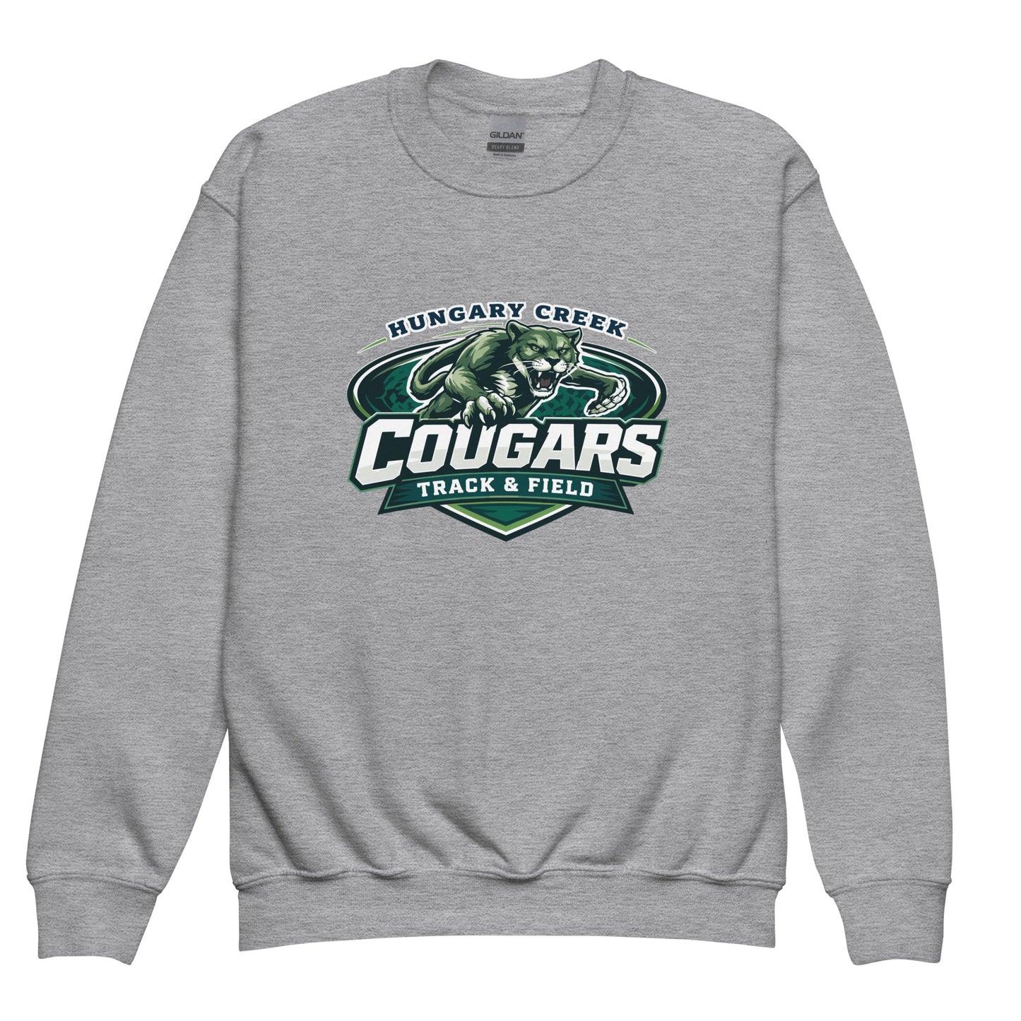 Classic | Youth Sweatshirt | Hungary Creek Cougar | Shield Logo