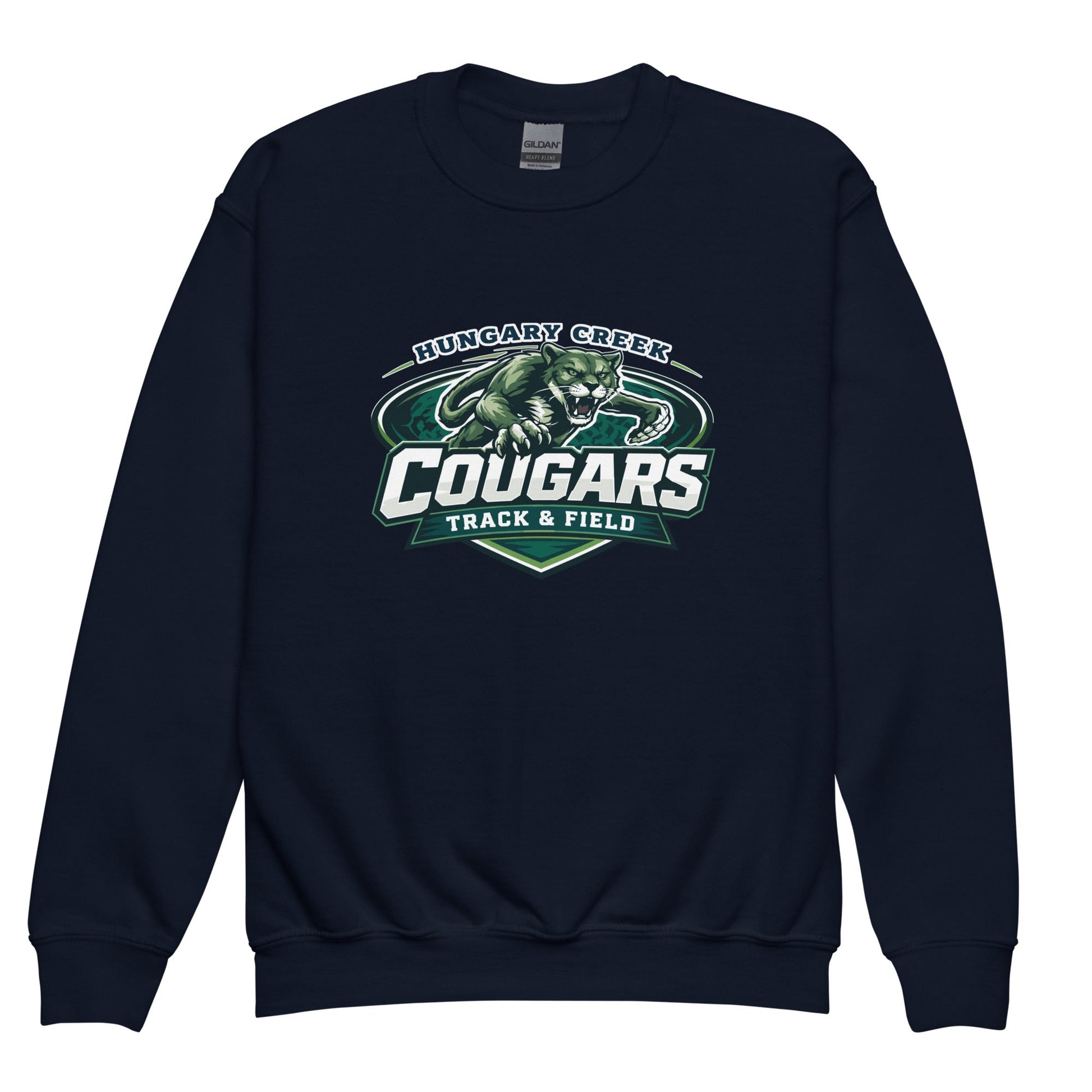 Classic | Youth Sweatshirt | Hungary Creek Cougar | Shield Logo
