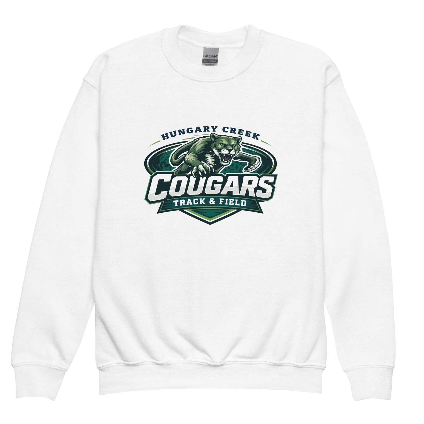 Classic | Youth Sweatshirt | Hungary Creek Cougar | Shield Logo