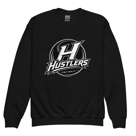 Classic | Youth Sweatshirt | Hustlers Softball | Crest Logo