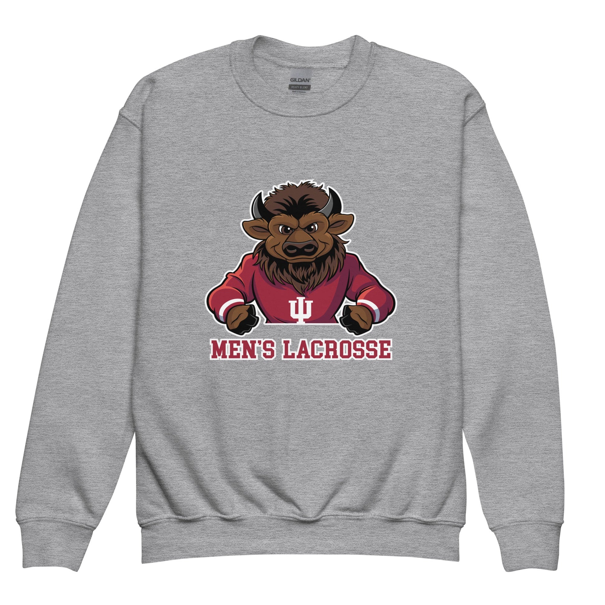 Classic | Youth Sweatshirt | Indiana University Lacrosse | Mascot Logo