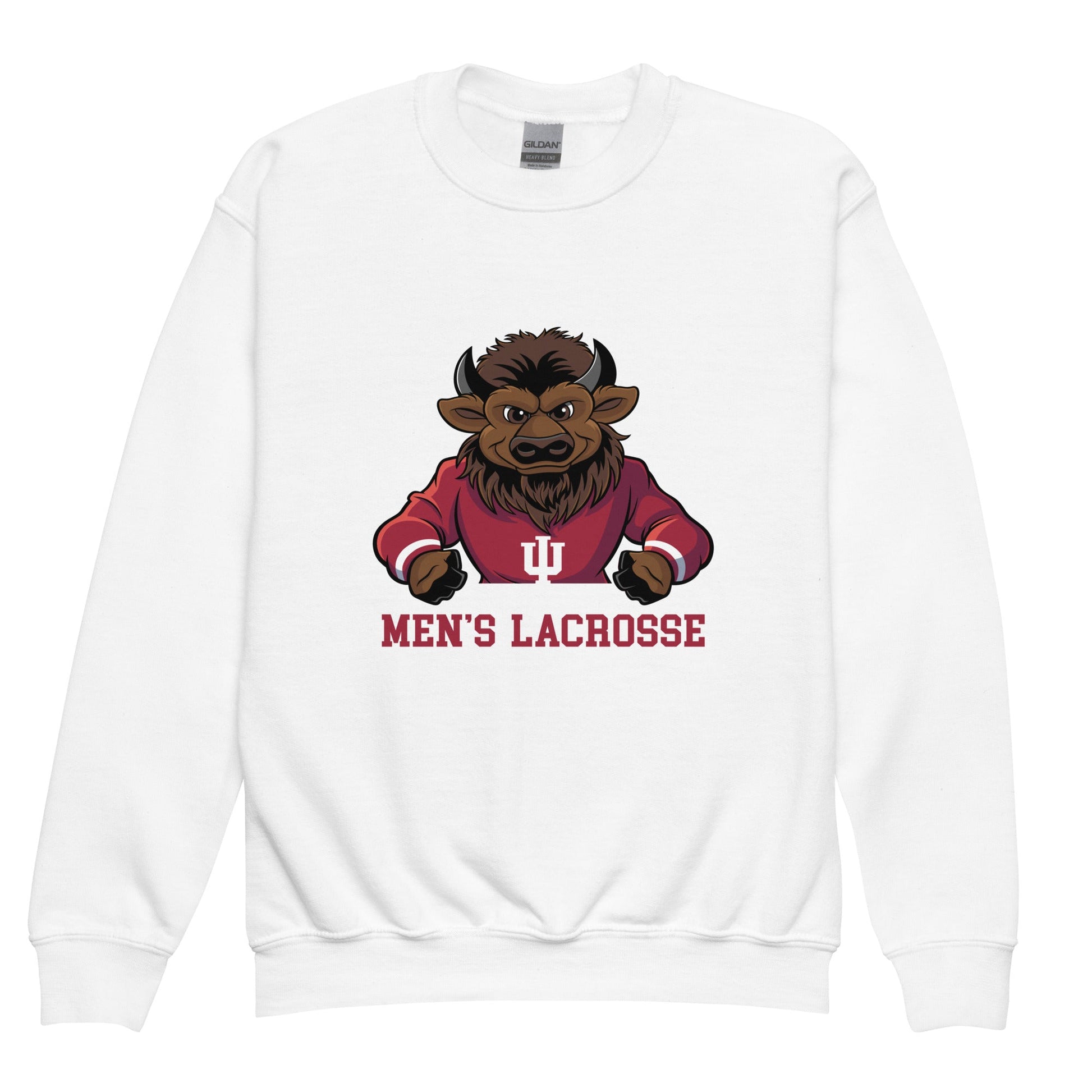 Classic | Youth Sweatshirt | Indiana University Lacrosse | Mascot Logo