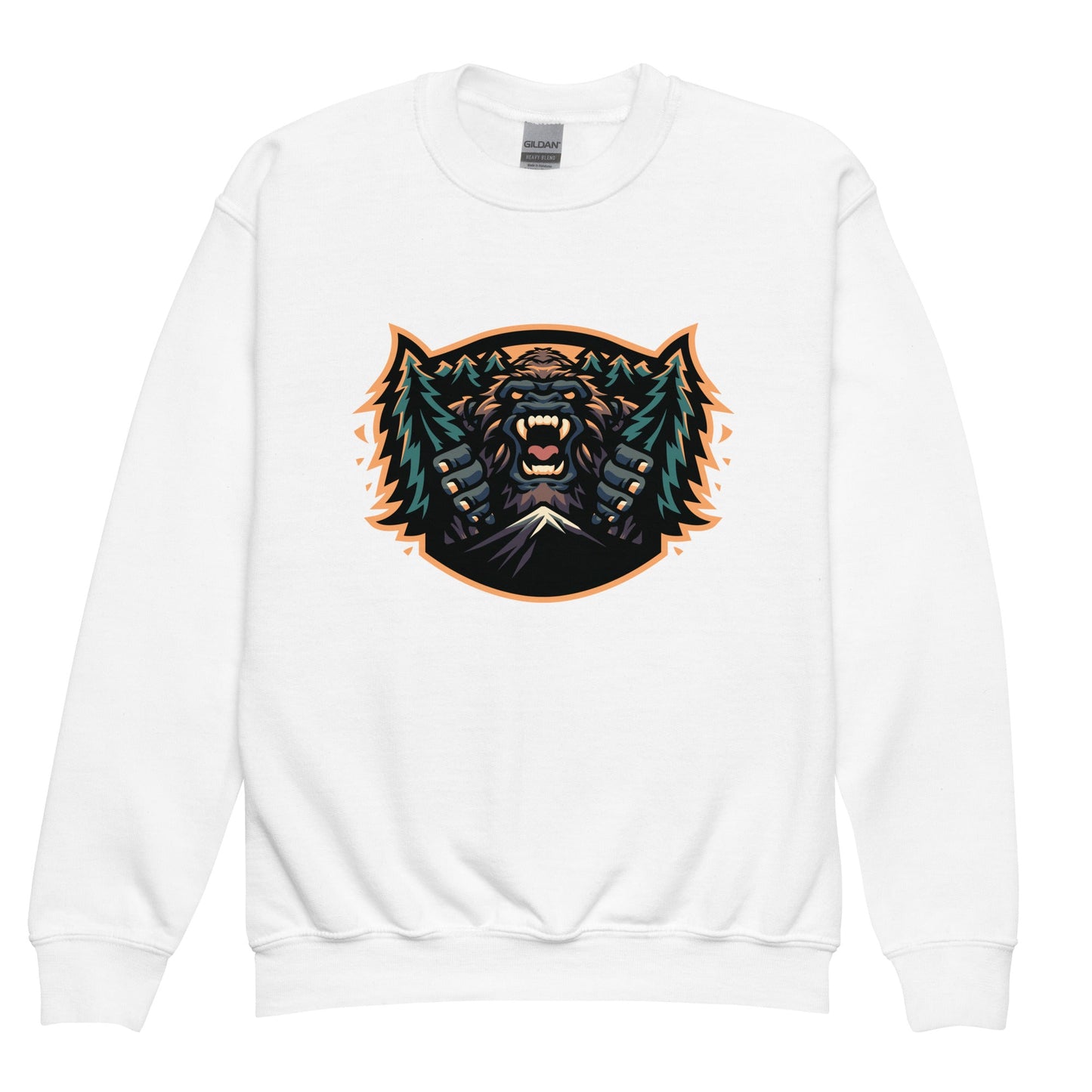Classic | Youth Sweatshirt | JBLM Bigfoot Hockey Team | Mascot Logo