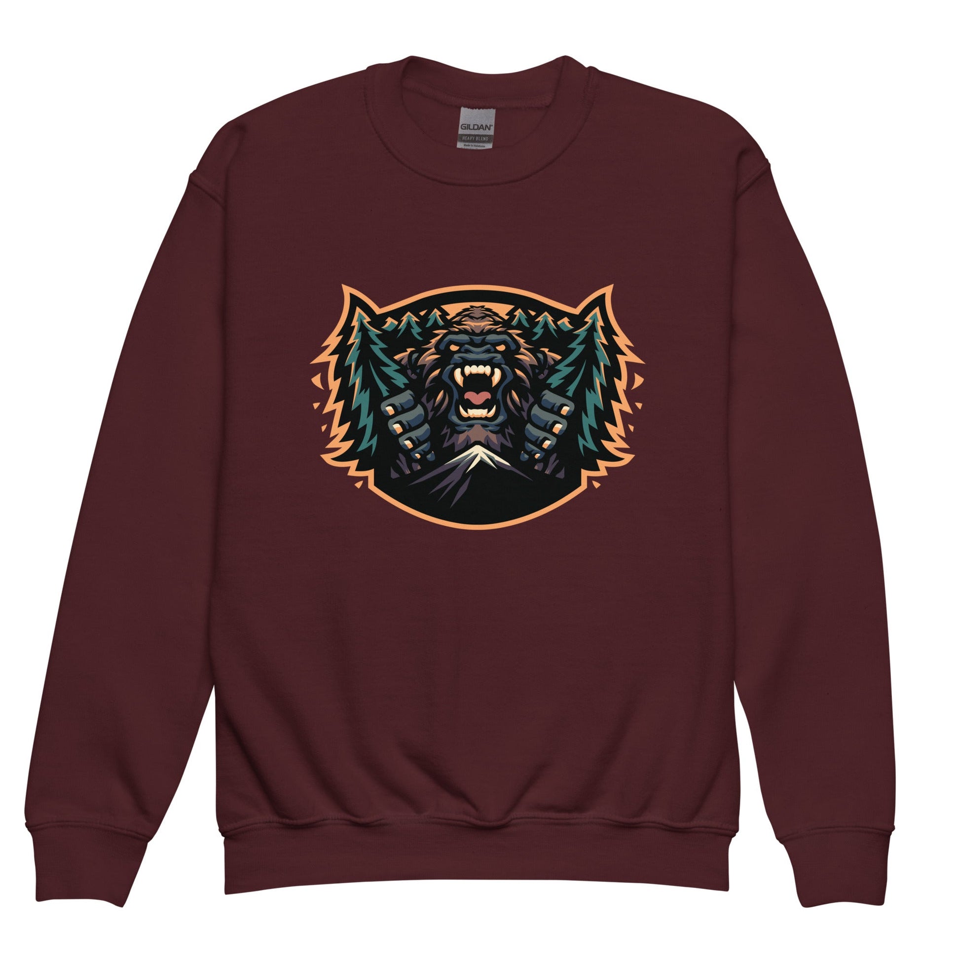 Classic | Youth Sweatshirt | JBLM Bigfoot Hockey Team | Mascot Logo