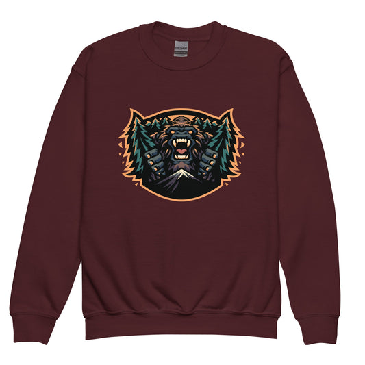 Classic | Youth Sweatshirt | JBLM Bigfoot Hockey Team | Mascot Logo