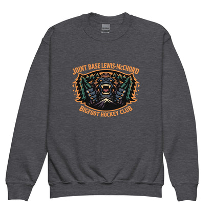 Classic | Youth Sweatshirt | JBLM Bigfoot Hockey Team | Mascot Logo