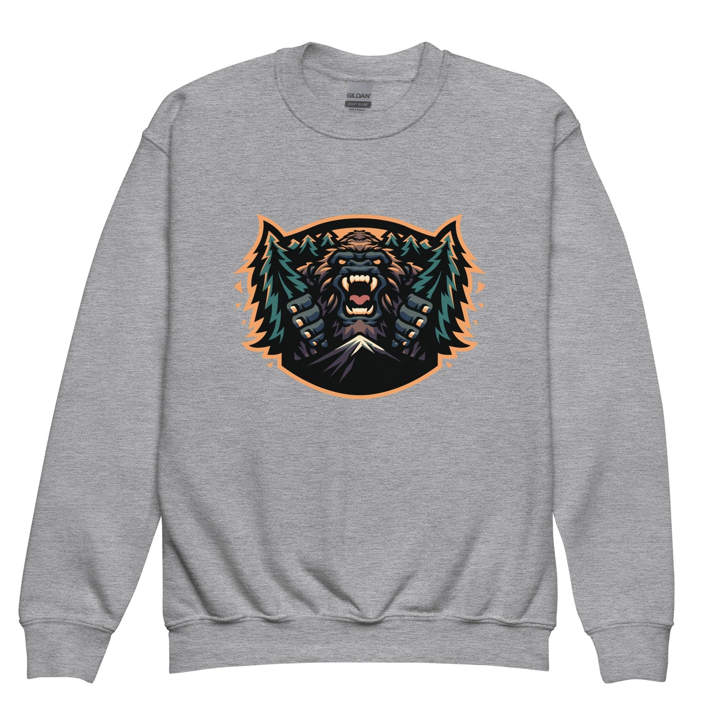 Classic | Youth Sweatshirt | JBLM Bigfoot Hockey Team | Mascot Logo