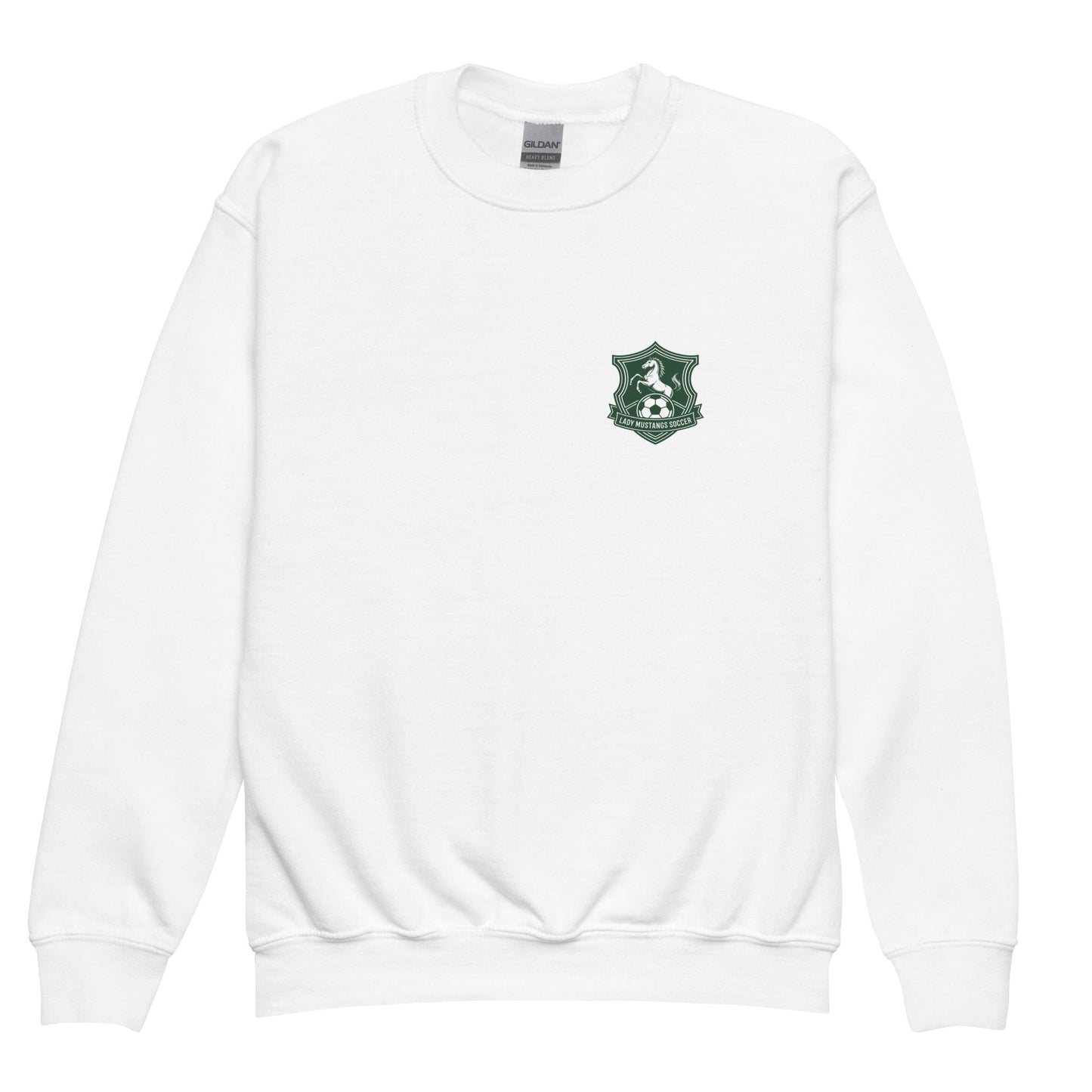 Classic | Youth Sweatshirt | JFK Memorial Lady Mustang Soccer | Pocket Logo