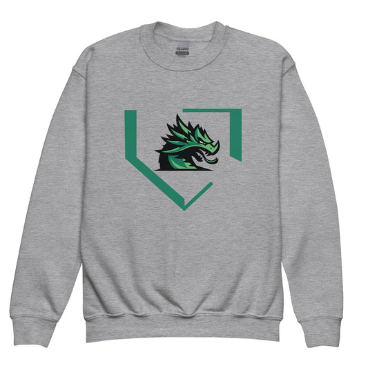Classic | Youth Sweatshirt | John Cooper Baseball | Dragon Home Logo