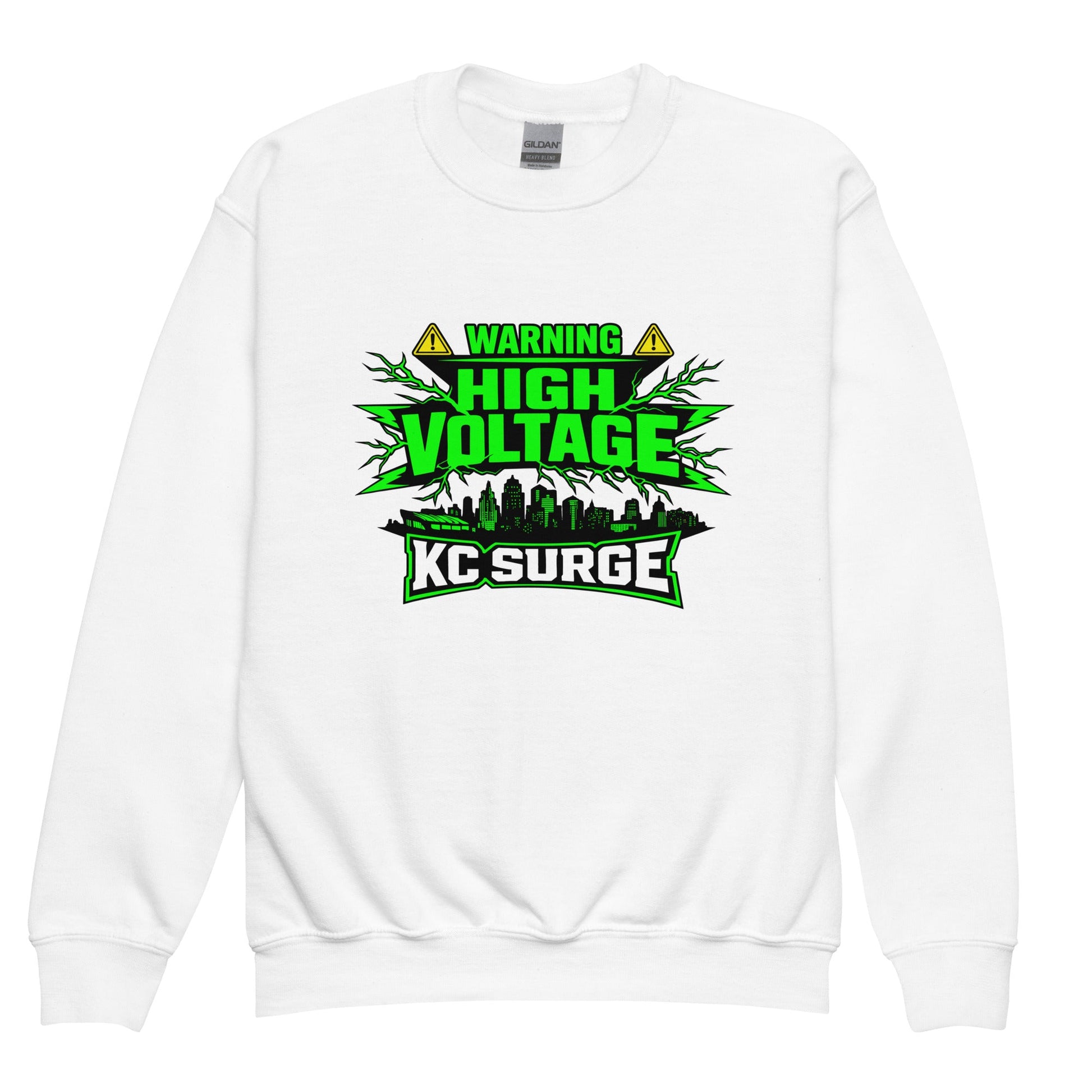 Classic | Youth Sweatshirt | Kansas City Surge | High Voltage Logo