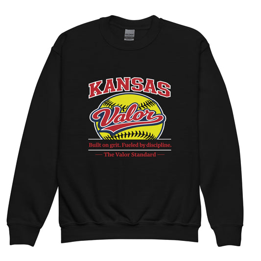 Classic | Youth Sweatshirt | Kansas Valor Fan Gear | The Standard Logo