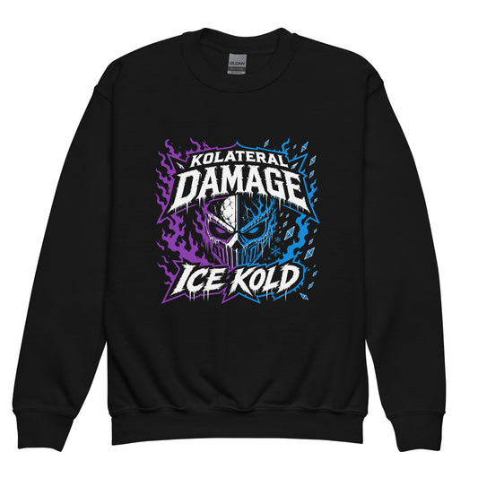 Classic | Youth Sweatshirt | Kolateral Damage E-Sports | Ice Kold Crest Logo