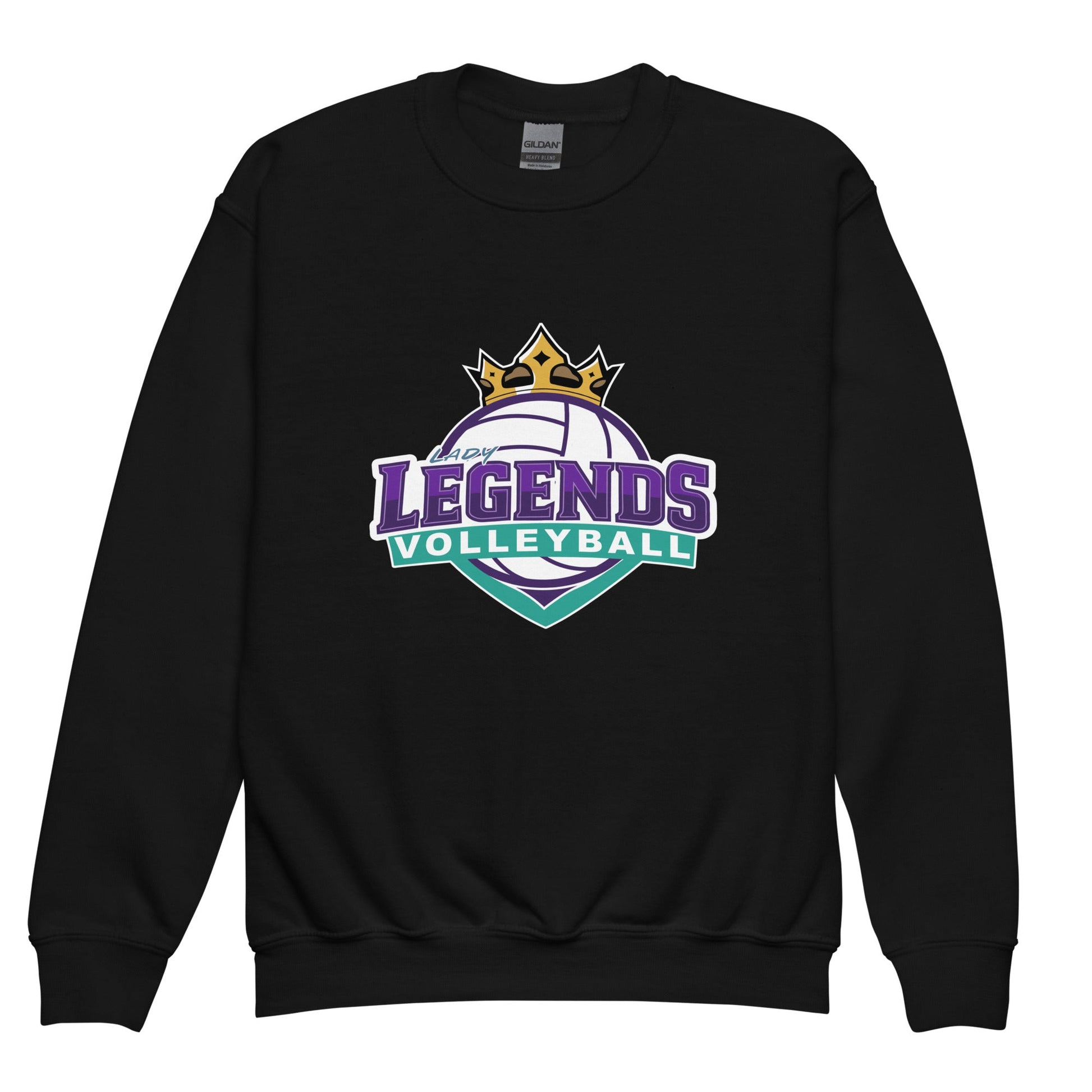 Classic | Youth Sweatshirt | Lady Legends Volleyball | Crown Logo