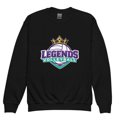 Classic | Youth Sweatshirt | Lady Legends Volleyball | Crown Logo