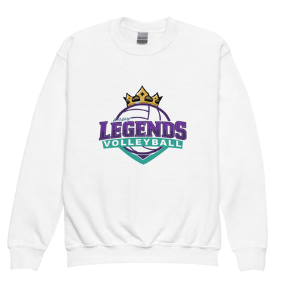 Classic | Youth Sweatshirt | Lady Legends Volleyball | Crown Logo