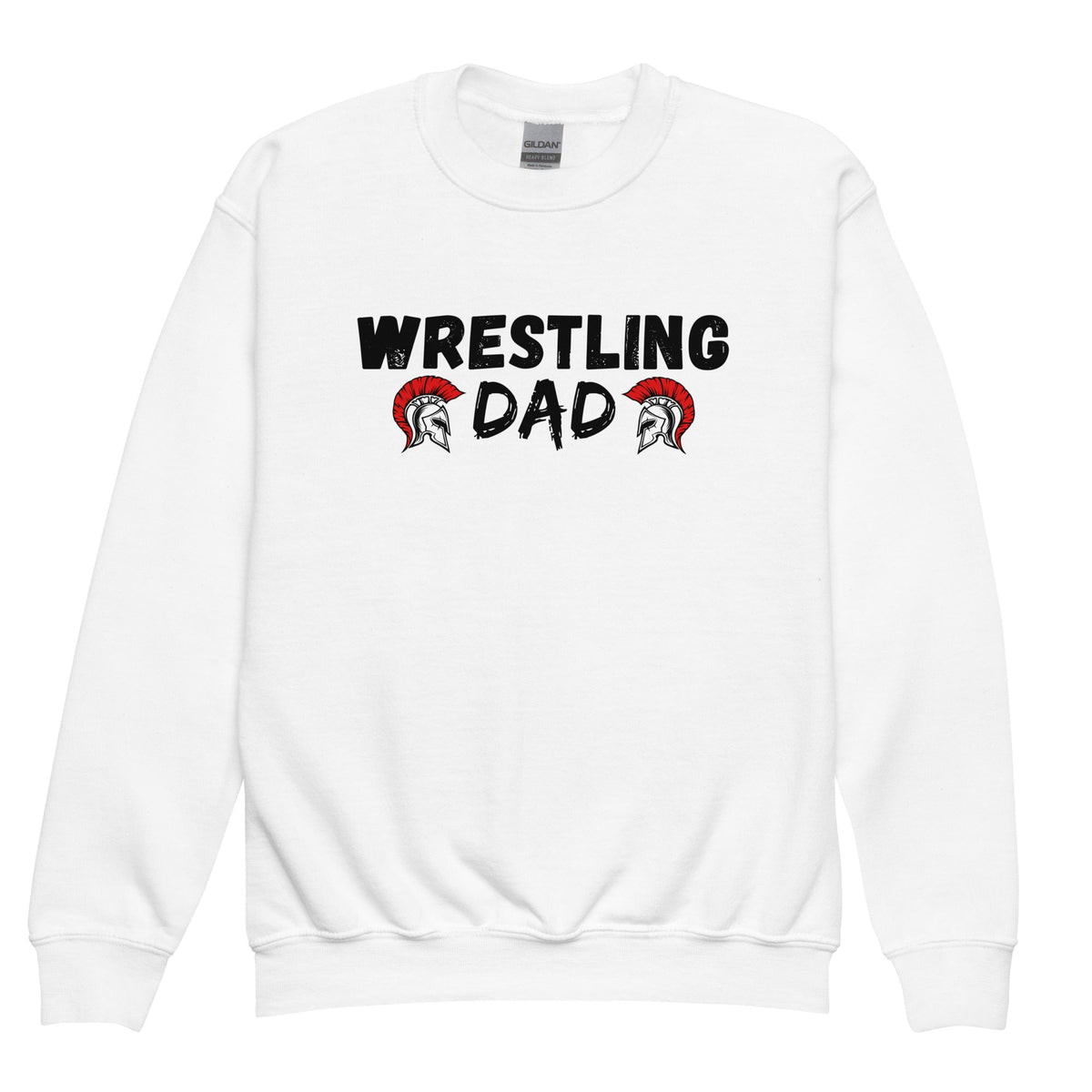 Classic | Youth Sweatshirt | Lafayette Warrior Youth Wrestling | Dad Emblem Logo