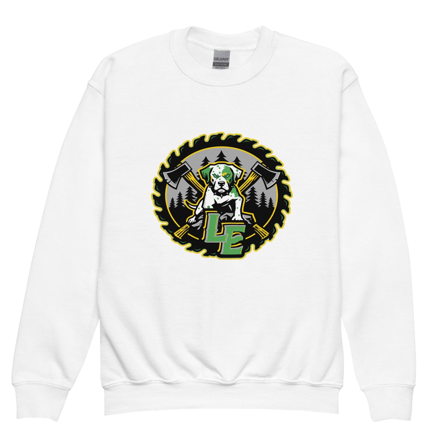 Classic | Youth Sweatshirt | Lake Erie Power Pines | Saw Logo