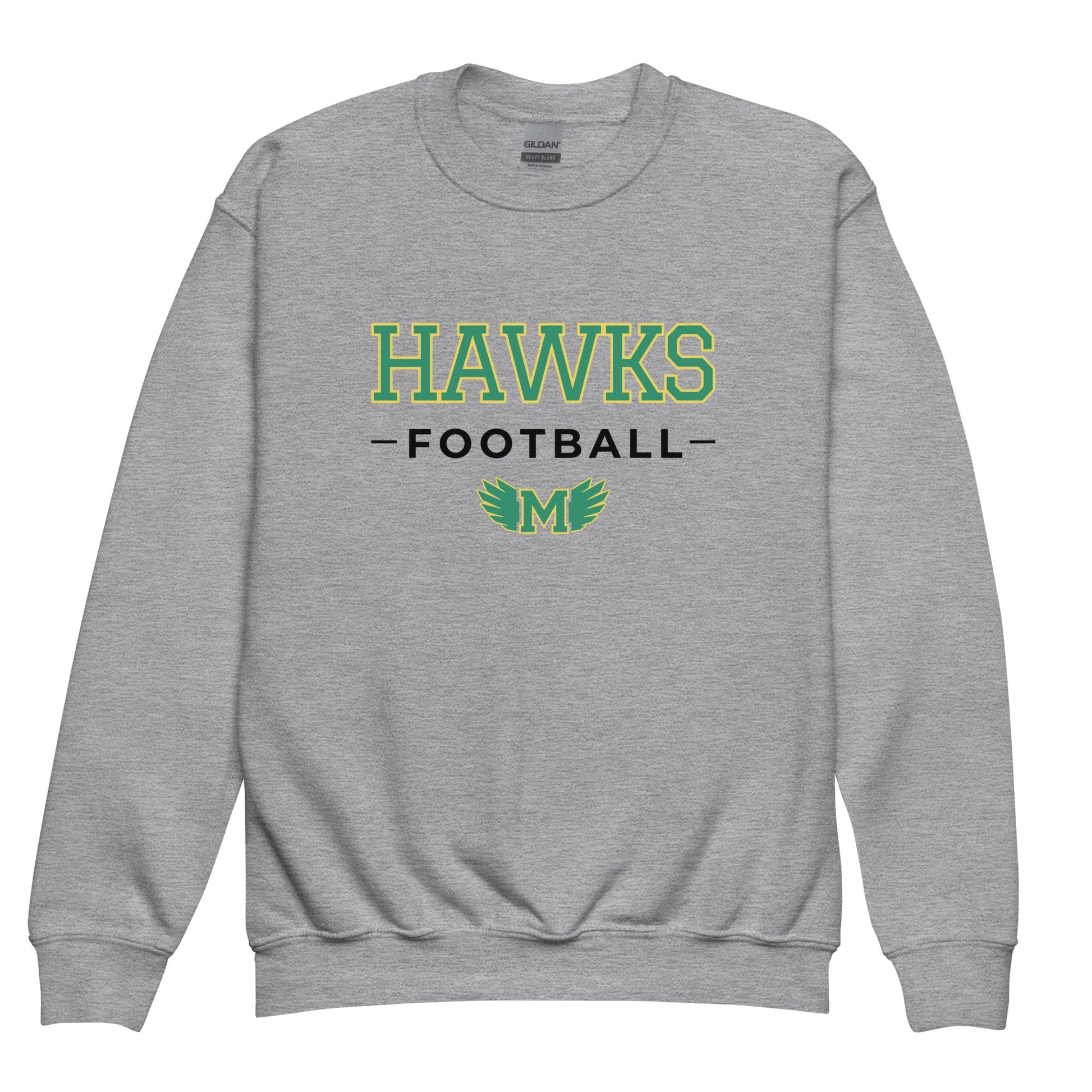 Classic | Youth Sweatshirt | Lake Minneola Hawks Football | Mark Logo