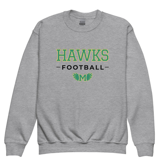 Classic | Youth Sweatshirt | Lake Minneola Hawks Football | Mark Logo