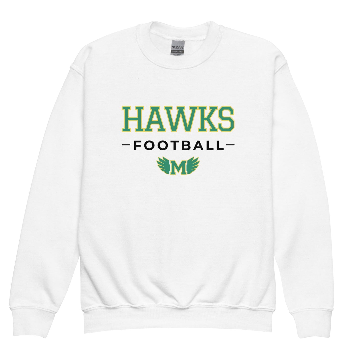Classic | Youth Sweatshirt | Lake Minneola Hawks Football | Mark Logo