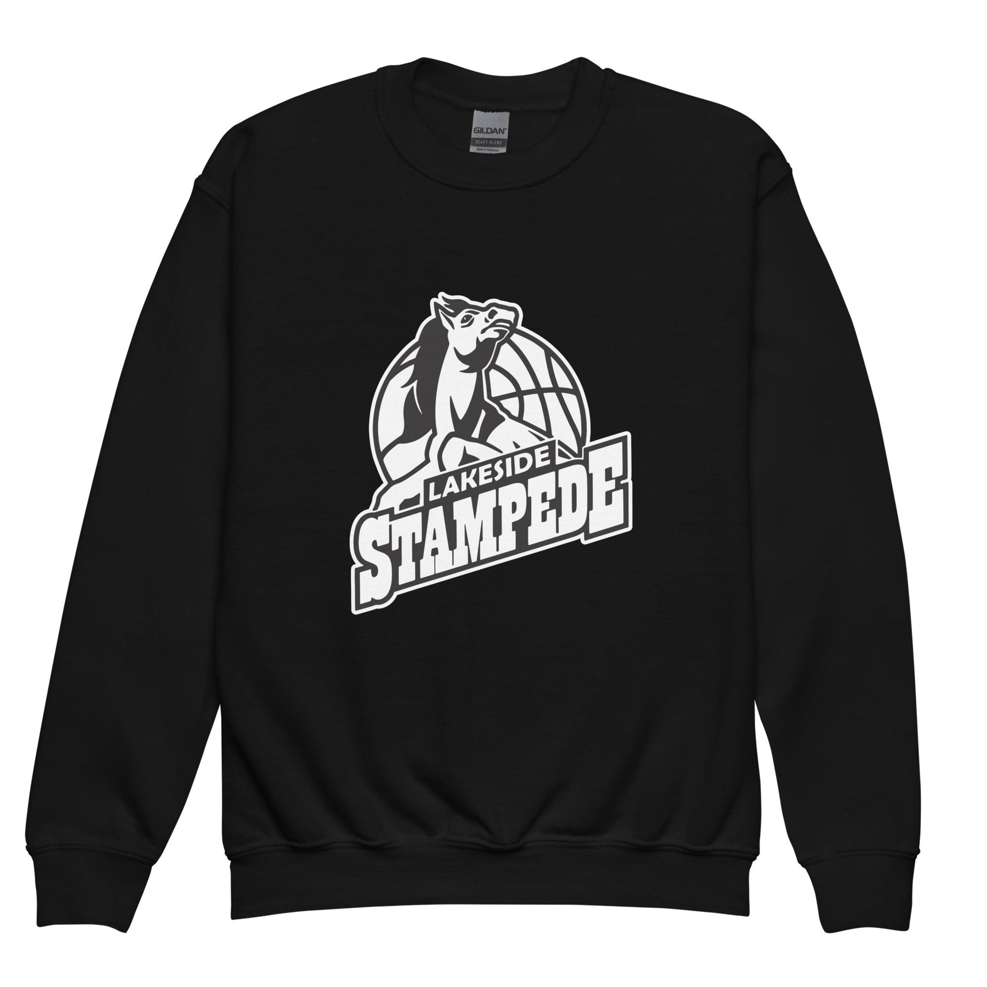 Classic | Youth Sweatshirt | Lakeside Stampede | Basketball Mascot Logo