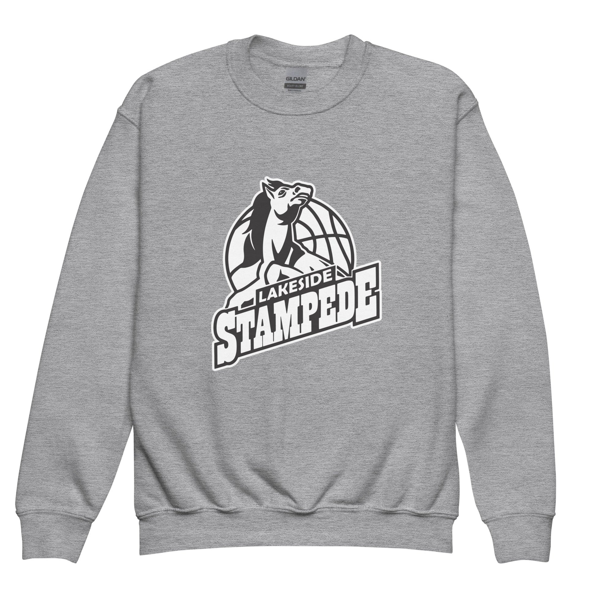Classic | Youth Sweatshirt | Lakeside Stampede | Basketball Mascot Logo