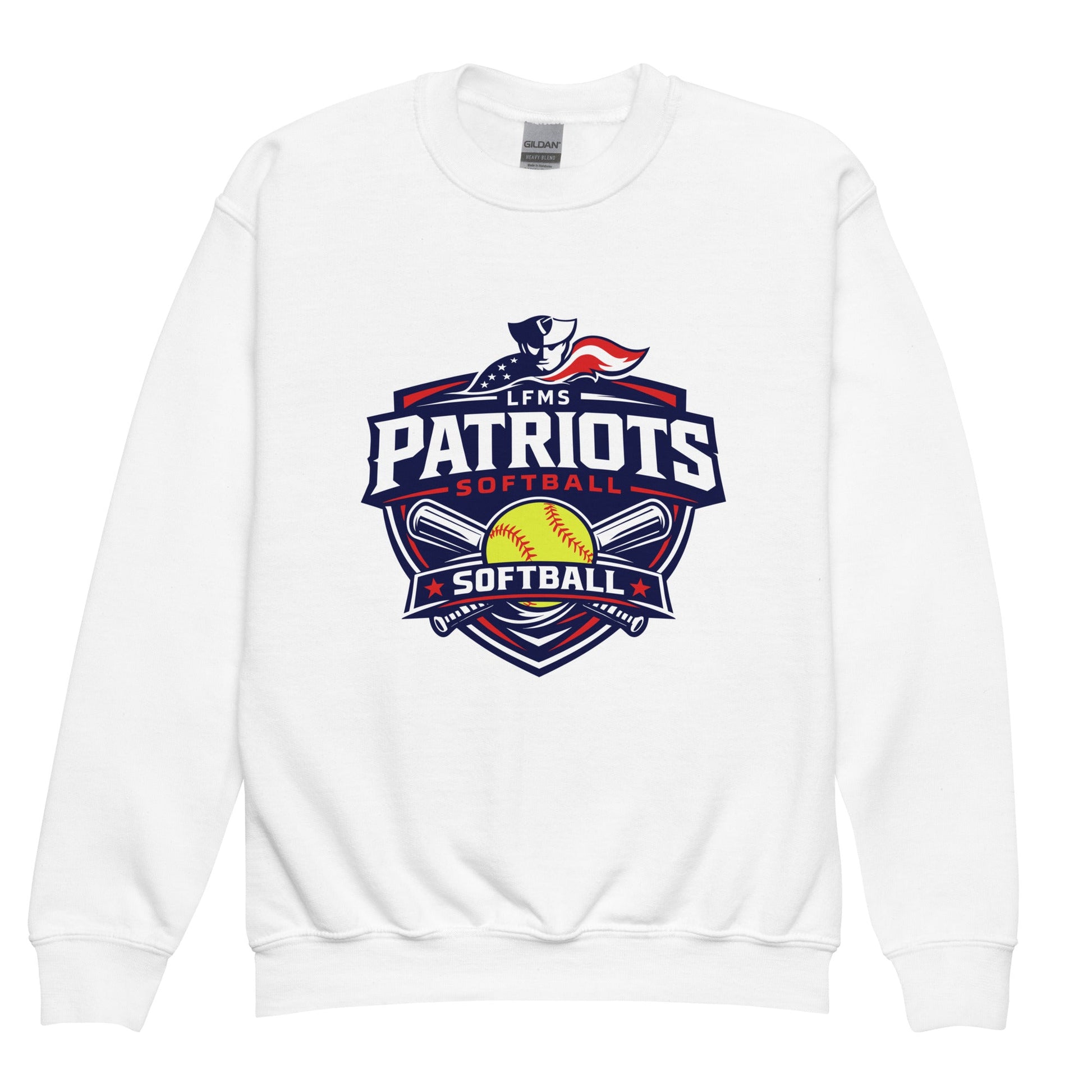 Classic | Youth Sweatshirt | LFMS Athletics | Patriots Softball Logo