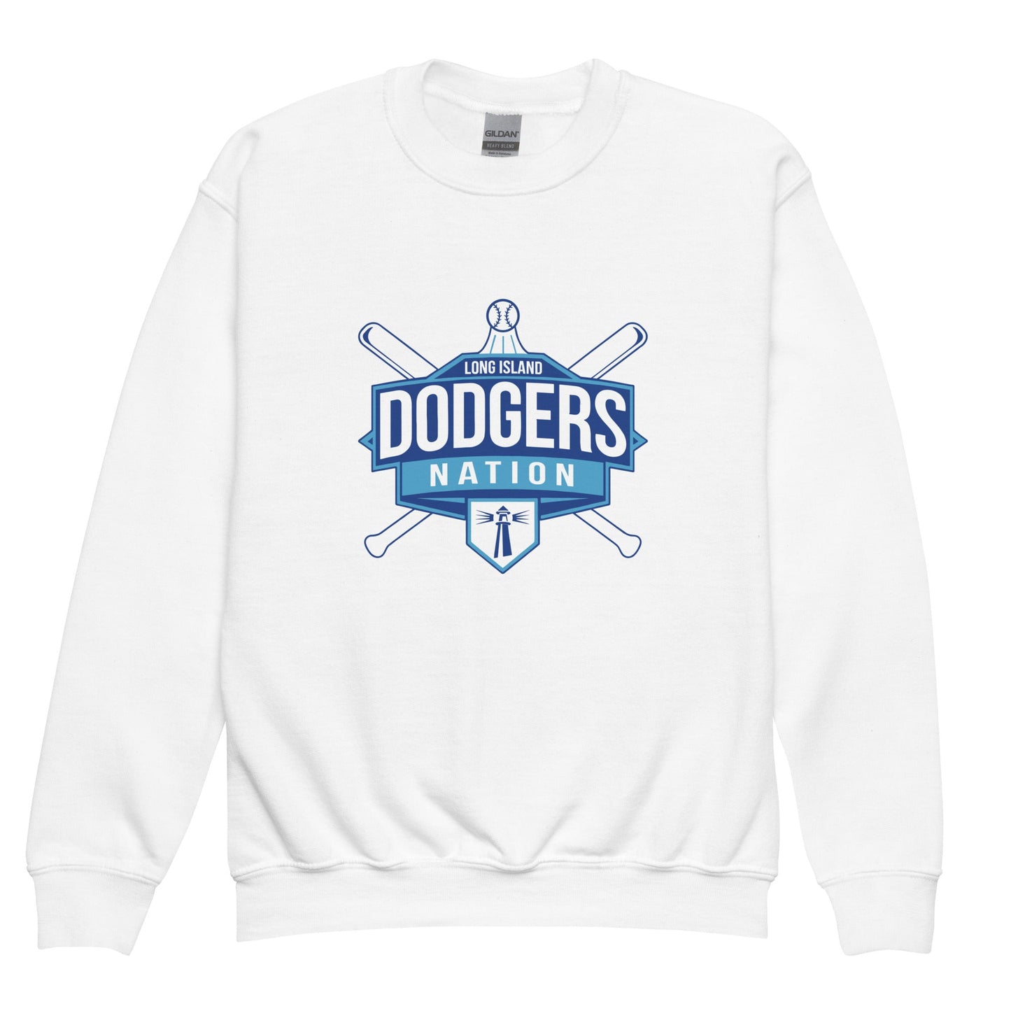 Classic | Youth Sweatshirt | LI Dodgers Nation | Varsity Crest Logo