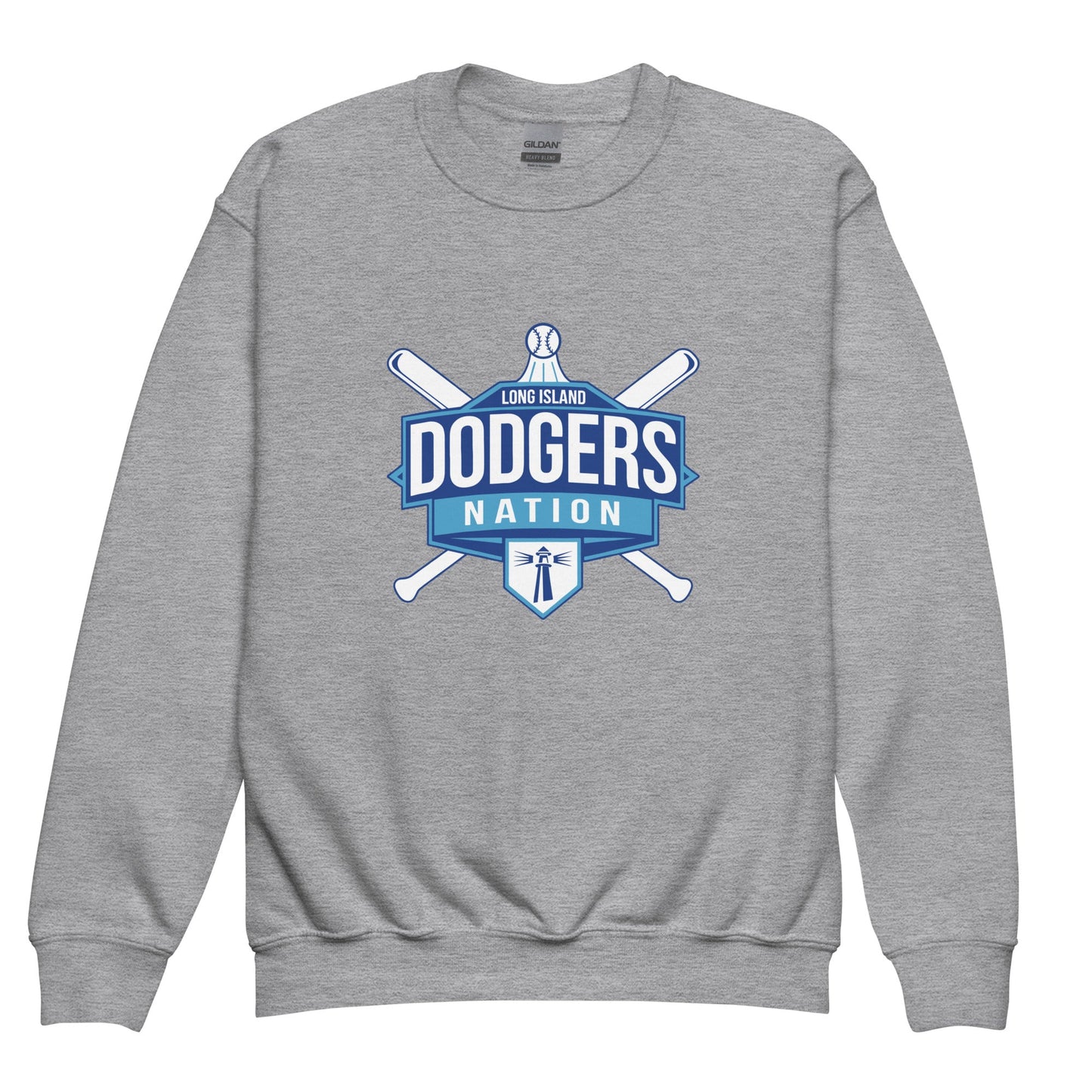 Classic | Youth Sweatshirt | LI Dodgers Nation | Varsity Crest Logo