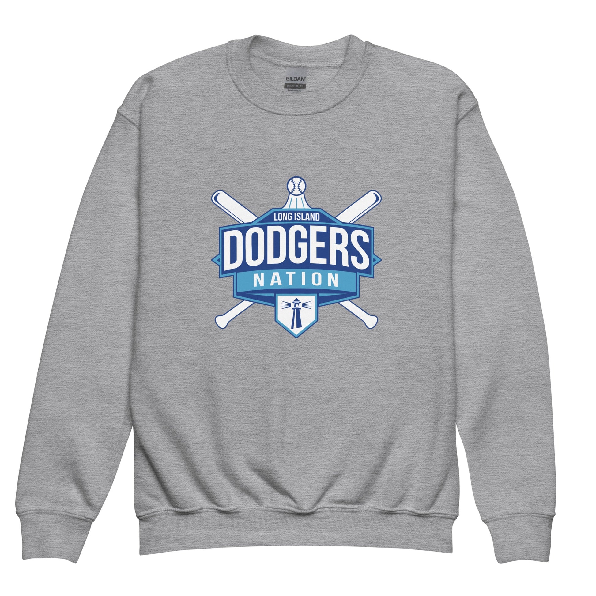 Classic | Youth Sweatshirt | LI Dodgers Nation | Varsity Crest Logo
