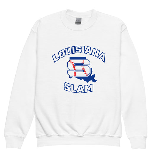 Classic | Youth Sweatshirt | Louisiana Slam Baseball | Emblem Logo