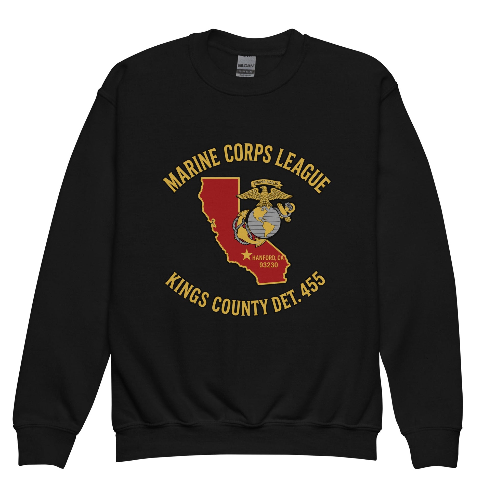 Classic | Youth Sweatshirt | Marine Corps League kings County Det 455 | Crest Logo