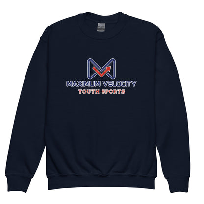Classic | Youth Sweatshirt | Maximum Velocity Youth Sports | Emblem Logo