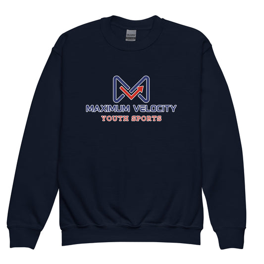 Classic | Youth Sweatshirt | Maximum Velocity Youth Sports | Emblem Logo
