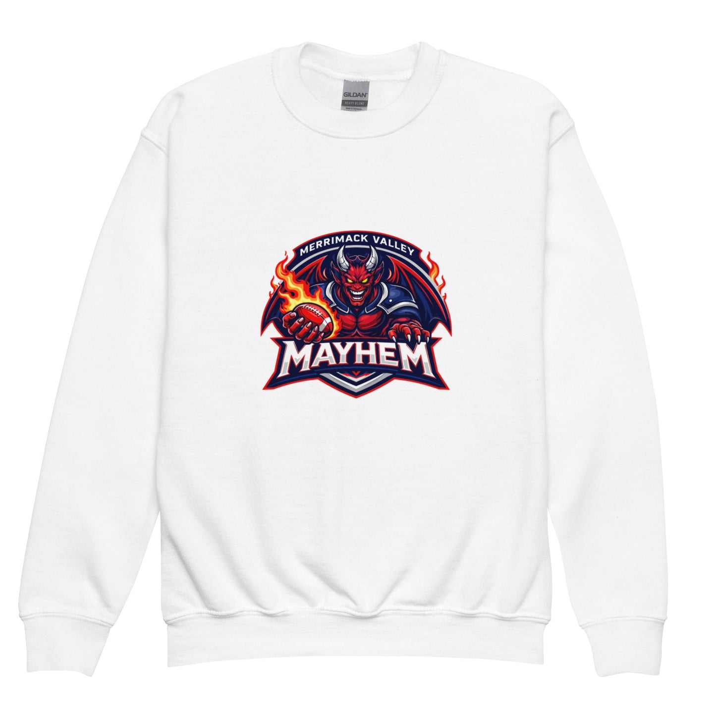 Classic | Youth Sweatshirt | Merrimack Valley Mayhem | Overlord Crest Logo